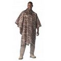 GI Type Desert Digital Camo Military Rip-Stop Poncho